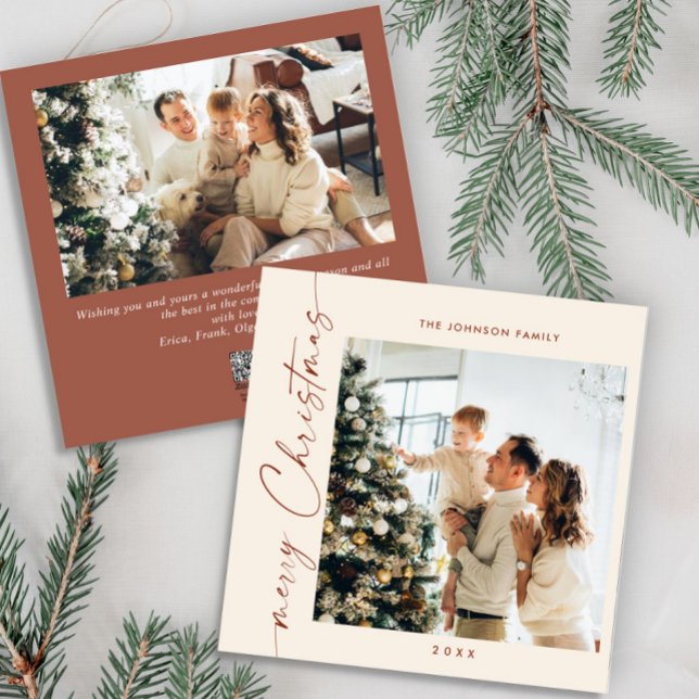 Tarjeta Festiva Elegante y sencillo, 2 Navidades de fotografía sal (Subido por el creador)