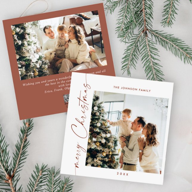 Tarjeta Festiva Elegante y sencillo, 2 Navidades de fotografía sal (Subido por el creador)