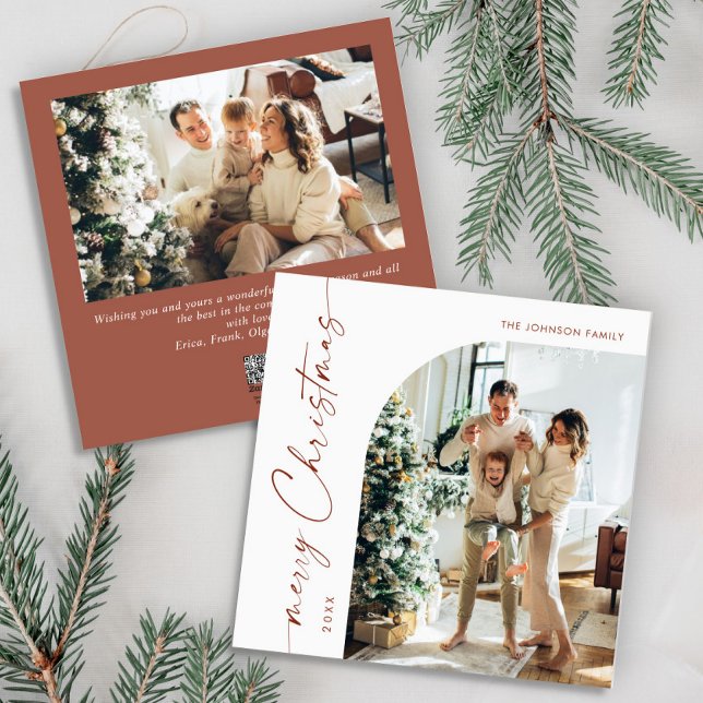 Tarjeta Festiva Elegante y sencillo, 2 Navidades de fotografía sal (Subido por el creador)