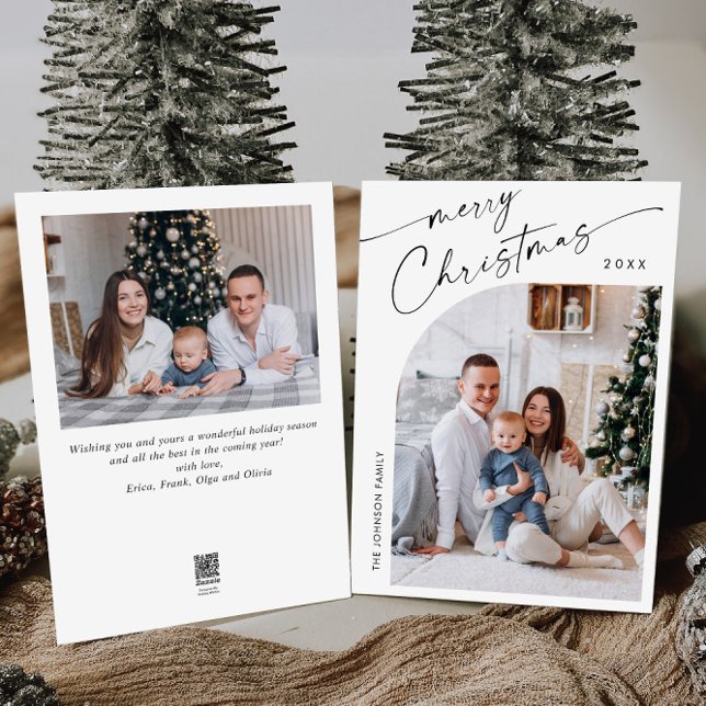 Tarjeta Festiva Elegante y sencillo, 2 Navidades de fotografía sal (Subido por el creador)