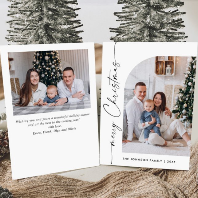 Tarjeta Festiva Elegante y sencillo, 2 Navidades de fotografía sal (Subido por el creador)