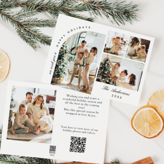 Tarjeta Festiva Elegante y sencillo estilo 5 Navidades de FOTO cód (Subido por el creador)