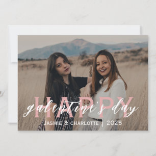 Tarjeta Festiva Elegante y simple día de galentine