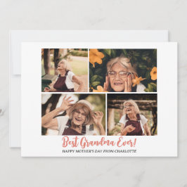 Tarjeta Festiva Elegante y simple Día de la Madre moderno Abuela 4