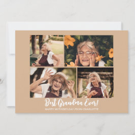 Tarjeta Festiva Elegante y simple Día de la Madre moderno Abuela 4