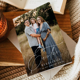 Tarjeta Festiva Elegantes Bendiciones de Pascua 3 Foto