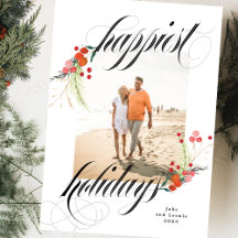 Elegantes botánicos Merriest Navidades Una Foto