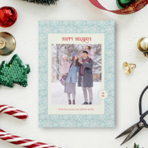 Elegantes Copos de Nieve de Invierno Felices Fiest