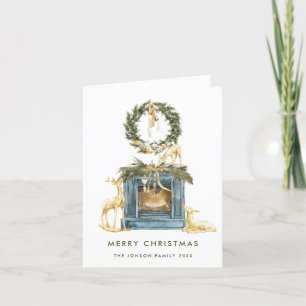 Tarjeta Festiva Elegantes Navidades bohemias componen el saludo