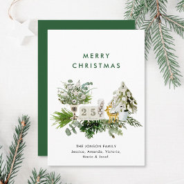 Tarjeta Festiva Elegantes Navidades bohemias componen el saludo