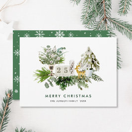 Tarjeta Festiva Elegantes Navidades bohemias componen el saludo