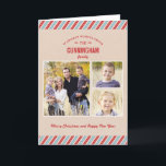 Tarjeta Festiva Elegantes Navidades con correo electrónico / Tarje<br><div class="desc">Diseño © Berry Berry Sweet.  Visite nuestra sala de exposición de diseño en WWW.BERRYBERRYSWEET.COM</div>