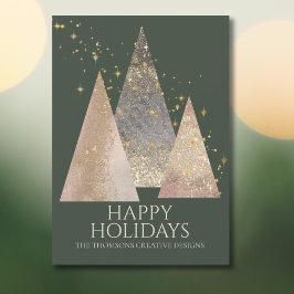 Tarjeta Festiva Elegantes Navidades corporativos festivos