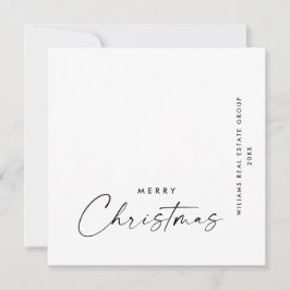 Tarjeta Festiva Elegantes Navidades corporativos Minimalistas salu