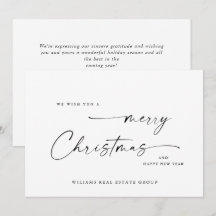 Elegantes Navidades corporativos Minimalistas salu