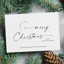 Elegantes Navidades corporativos Minimalistas salu