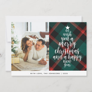 Tarjeta Festiva Elegantes Navidades de fotografía clásicos de la f