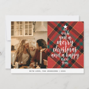 Tarjeta Festiva Elegantes Navidades de fotografía clásicos de la f