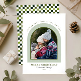 Tarjeta Festiva Elegantes Navidades de fotografía de arte moderno