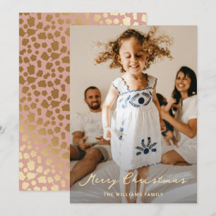 Tarjeta Festiva Elegantes Navidades de fotografía de estrellas de 