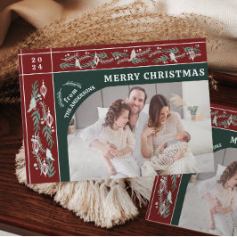 Tarjeta Festiva Elegantes Navidades de fotografía del Jardín Botán