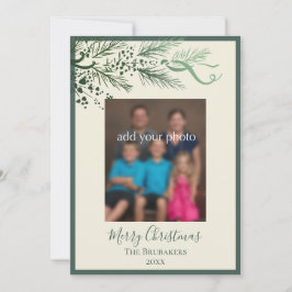 Tarjeta Festiva Elegantes Navidades de fotografía John 3:16