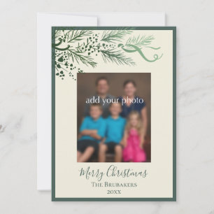 Tarjeta Festiva Elegantes Navidades de fotografía John 3:16