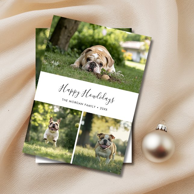 Tarjeta Festiva Elegantes Navidades de fotos de perros Mascota Fel (Subido por el creador)