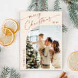 Tarjeta Festiva Elegantes Navidades de FOTOS sencillamente saludan<br><div class="desc">Navidades Elegantes Y Elegantes De Fotografía Saludando La Tarjeta De Vacaciones. Sorprende y trae alegría a los cercanos y hace que la celebración sea inolvidable. Para una mayor personalización,  haga clic en el enlace "personalizar adicional" y utilice nuestra herramienta de diseño para modificar esta plantilla.</div>