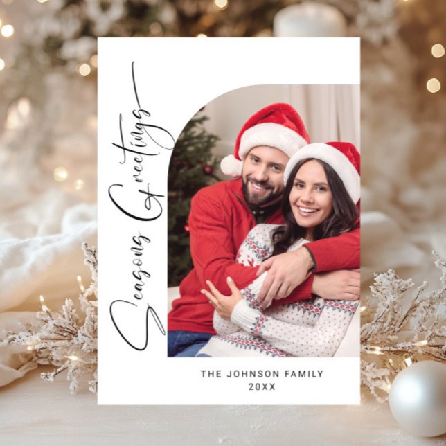 Tarjeta Festiva Elegantes Navidades de FOTOS sencillamente saludan (Subido por el creador)