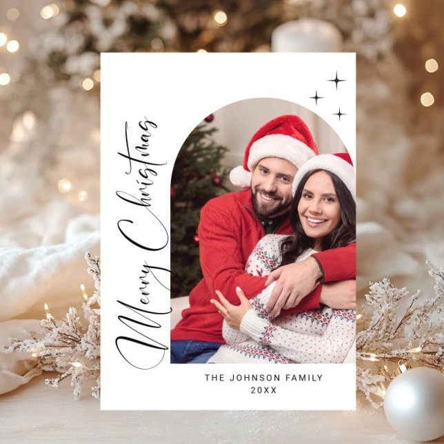 Tarjeta Festiva Elegantes Navidades de FOTOS sencillamente saludan (Subido por el creador)