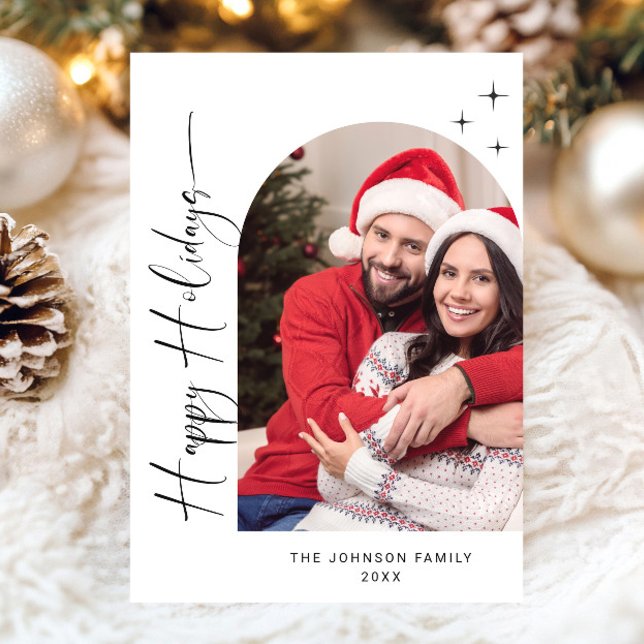 Tarjeta Festiva Elegantes Navidades de FOTOS sencillamente saludan (Subido por el creador)