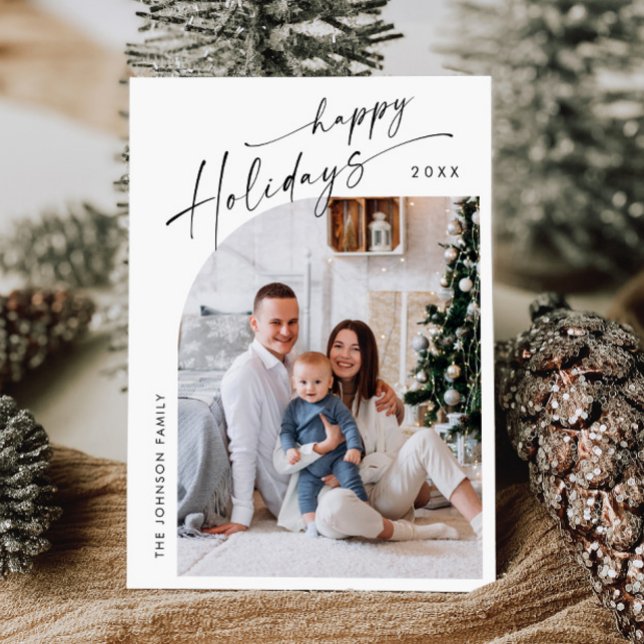 Tarjeta Festiva Elegantes Navidades de FOTOS sencillamente saludan (Subido por el creador)