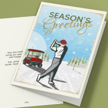 Elegantes Navidades de golf inspirados en la época
