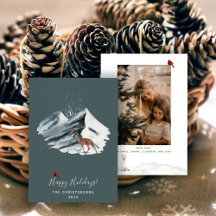 Elegantes Navidades de la Montaña de Invierno