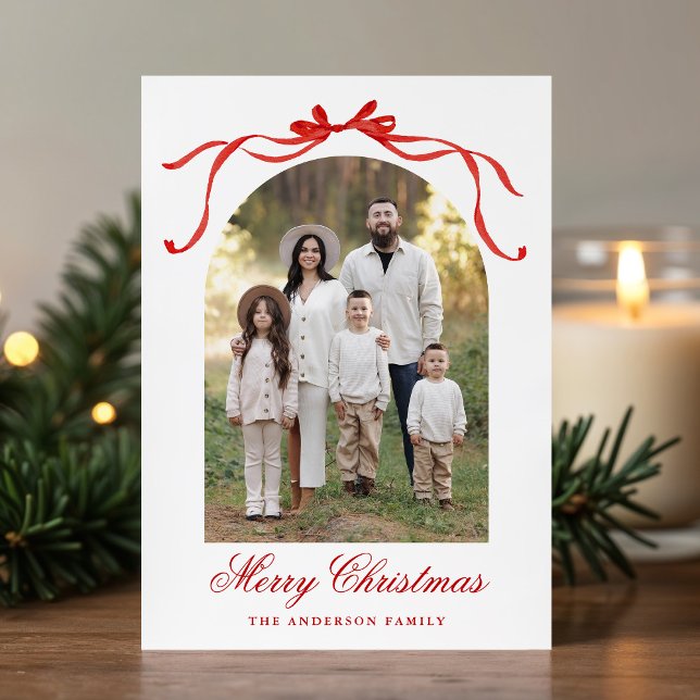 Tarjeta Festiva Elegantes Navidades de vaca roja 4 foto (Subido por el creador)