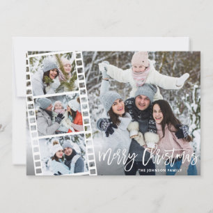 Tarjeta Festiva Elegantes Navidades Flores de Invierno 4 Saludo Fo