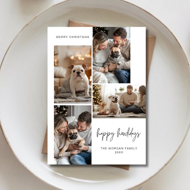 Tarjeta Festiva Elegantes Navidades Mascotas Felices Perro 4 Foto (Subido por el creador)