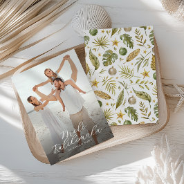 Tarjeta Festiva Elegantes Navidades Mele Kalikimaka