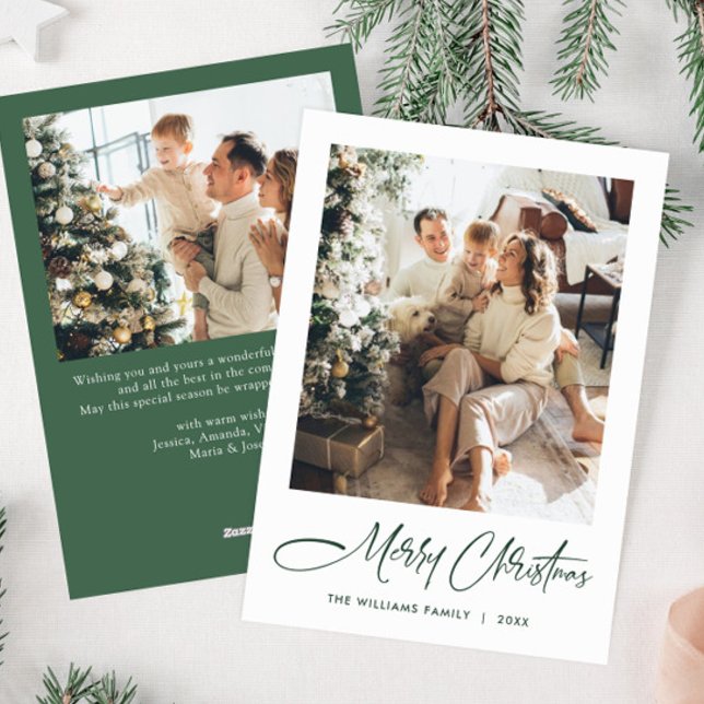 Tarjeta Festiva Elegantes Navidades Minimalistas modernos 2 Foto (Subido por el creador)