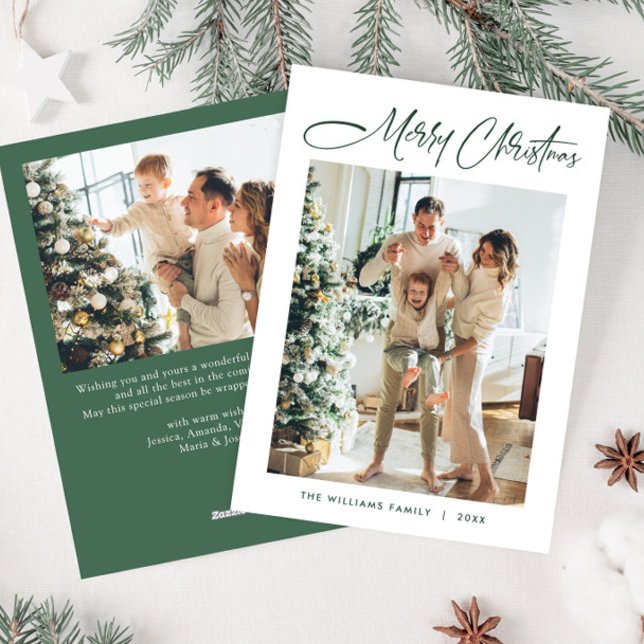 Tarjeta Festiva Elegantes Navidades Minimalistas modernos 2 Foto (Subido por el creador)