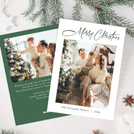 Tarjeta Festiva Elegantes Navidades Minimalistas modernos 2 Foto