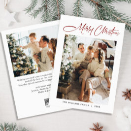 Tarjeta Festiva Elegantes Navidades Minimalistas modernos 2 Foto