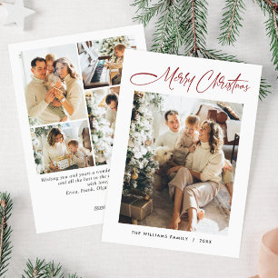 Tarjeta Festiva Elegantes Navidades Minimalistas modernos 5 Foto