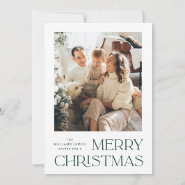 Tarjeta Festiva Elegantes Navidades Minimalistas saludan 2 foto