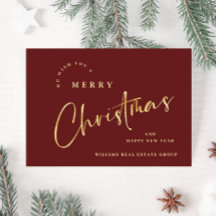 Elegantes Navidades Minimalistas saludan a la empr