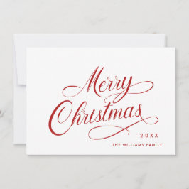 Tarjeta Festiva Elegantes Navidades Minimalistas saludando