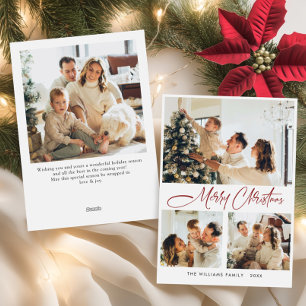Tarjeta Festiva Elegantes Navidades Minimalistas saludando 4 foto