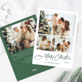 Tarjeta Festiva Elegantes Navidades Minimalistas saludando 4 foto