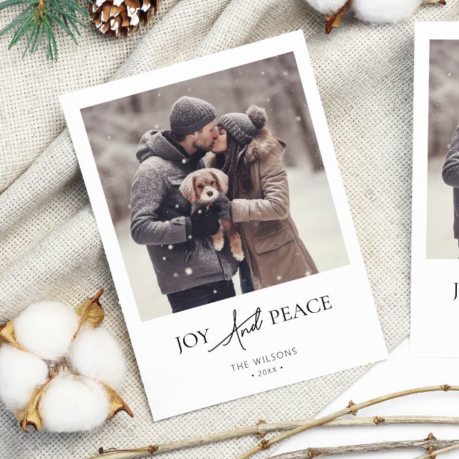 Tarjeta Festiva Elegantes Navidades modernos de fotografía simple (Subido por el creador)
